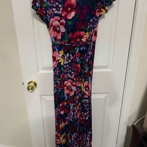 Floral print maxi dress